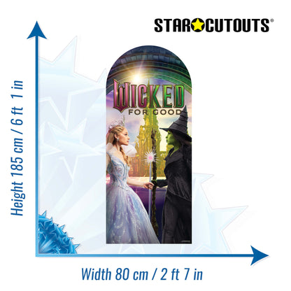 SC4798 Wicked For Good Glinda Elphaba Emerald City Backdrop Single - Height 185cm