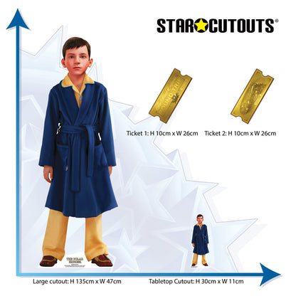 SC4829 The Polar Express Hero Boy Christmas Cardboard Cutout Height 135cm