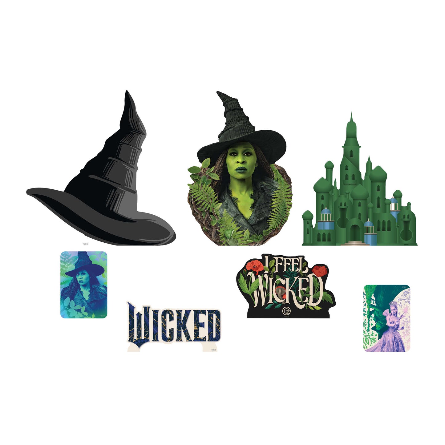 SC4856	Wicked For Good Elphaba Star Mini Bundle (Multi-Function)  Cardboard Cutouts
