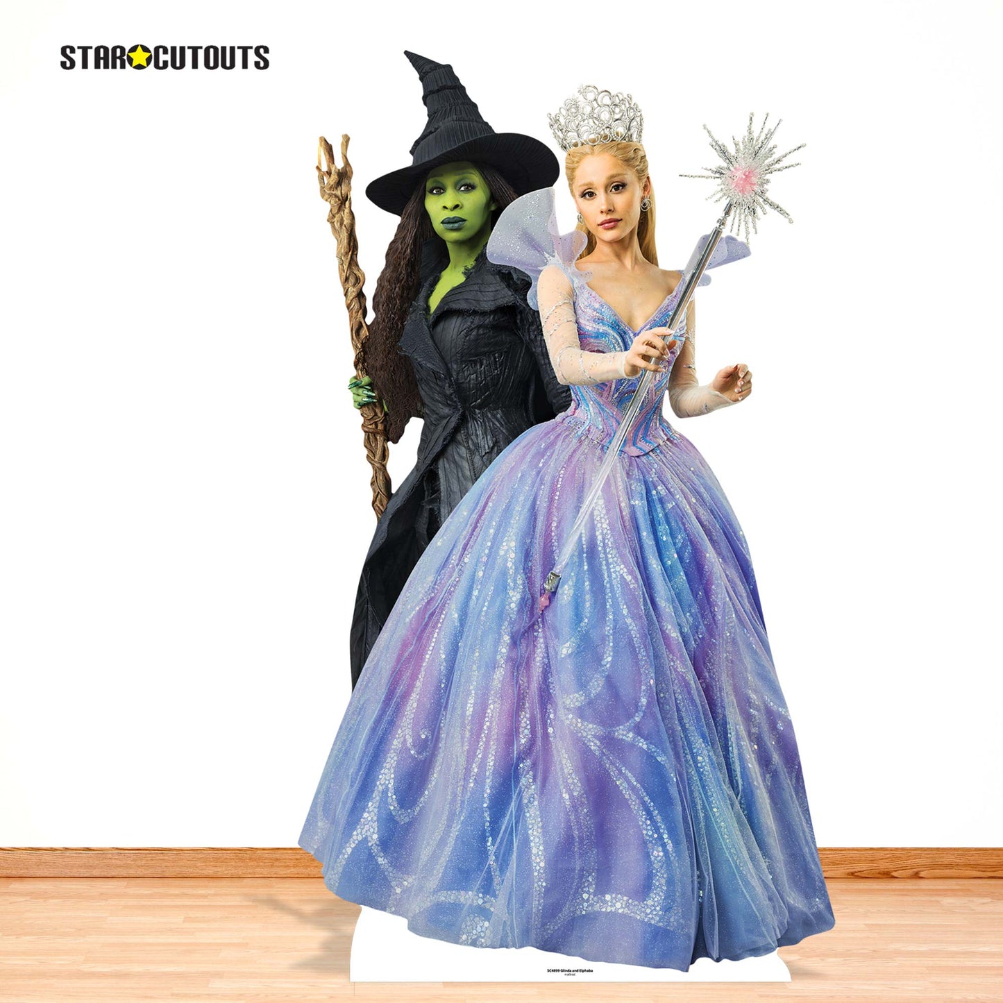 SC4899 Wicked For Good Glinda & Elphaba Double Cardboard Cut Out Height 159cm