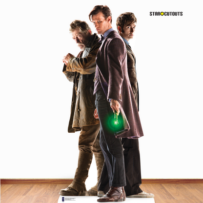 SC705 The Three Doctors 50th Anniversary Special Cardboard Cut Out Height 183cm