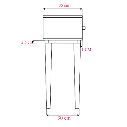 Scandinavian Walnut Oslo Console, Dressing Table, and Desk