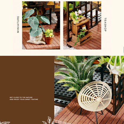 Wooden Doll House 3D Puzzle Assembly Building Model Kit Production Small Room Toys Home Bedroom Decoration With Furniture Light