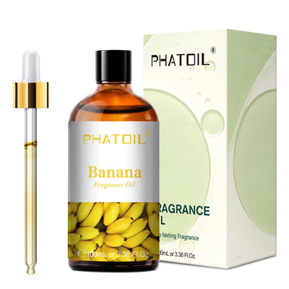 PHATOIL 100ml Aromatherapy Fragrance Oil Coconut & Vanilla Strawberry Cherry Lemon 1/2/3pcs Aroma Oil For Diffuser Candle Making