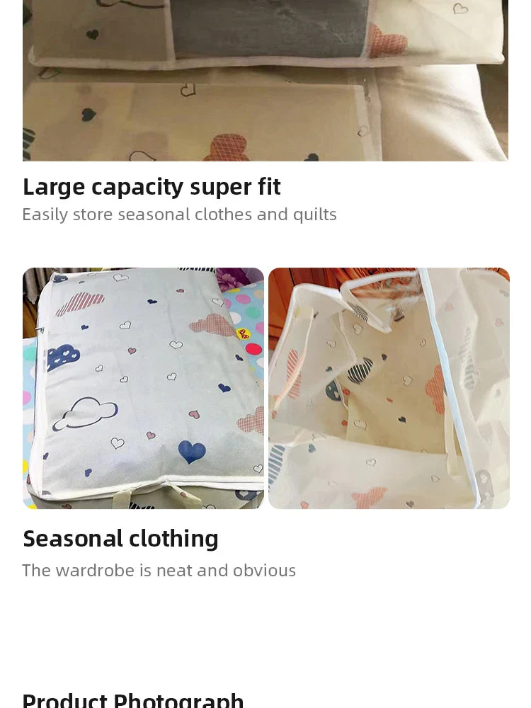 Quilt Storage Bag Multi-functional Dustproof Moistureproof Large-capacity Clothes Storage Bag Home Moving Organising Bag