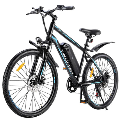 TWOFISH TF-1 Electric Bike, 250W 36V 15Ah Battery, 26" Tires, 25km/h Max Speed, 100km Max Range, Disc Brakes, Front Suspension