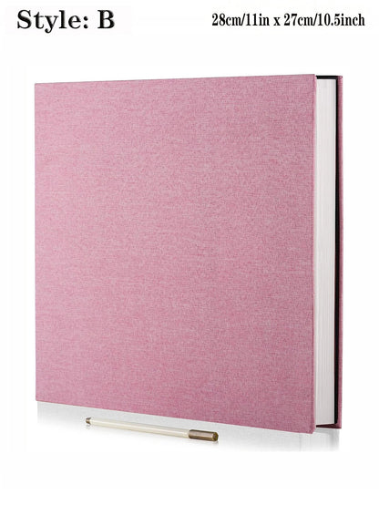 1pc Linen Photo Album Self Adhesive Scrapbook Album for 2x3 4x6 5x7 8x10 Pictures DIY Photo Book Birthday Gifts for Women Mom