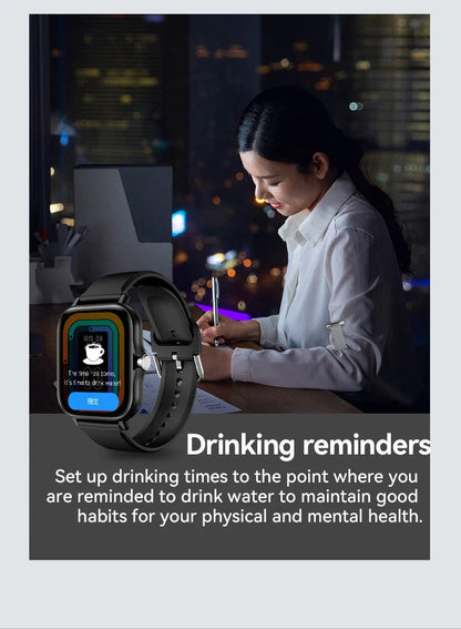 LAXASFIT 2026 Smart Watch 1.83 Inch HD Display Answer Make Call Message Preview Sport Modes DIY Dial Weather Forecast Men Women