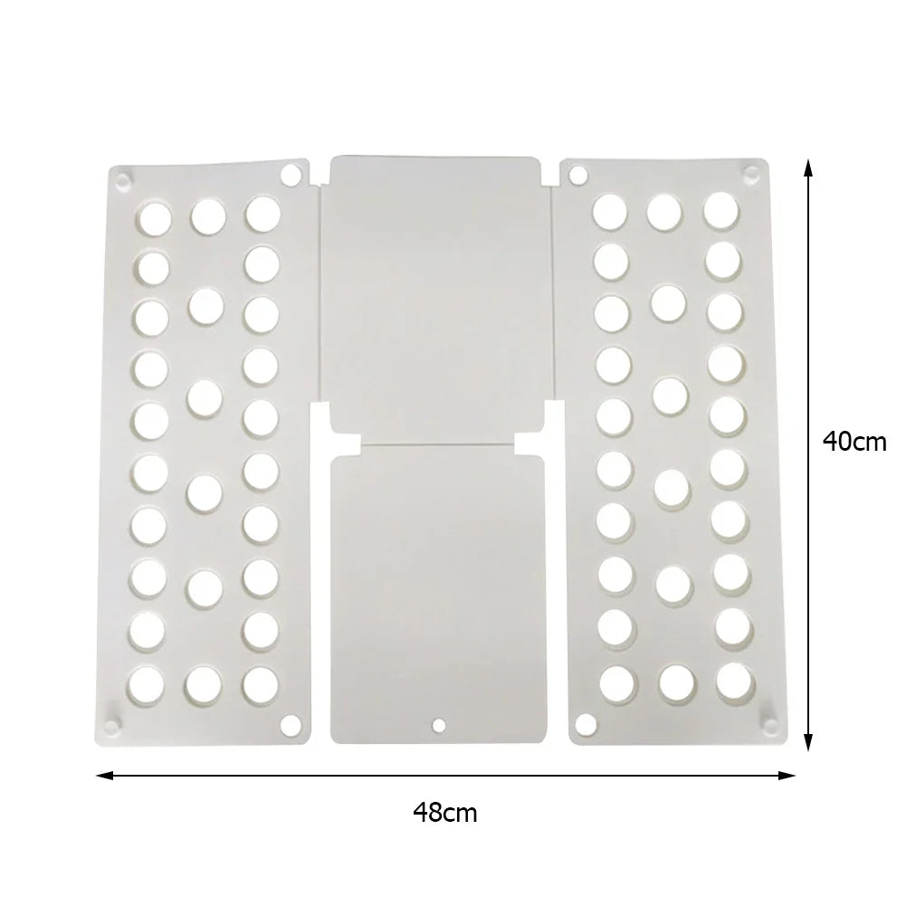 68cm/48cm Plastic Clothes Folding Board Durable Kids Laundry Folder Easy and Fast Shirt Folding Board Home Storage Tool for Kids