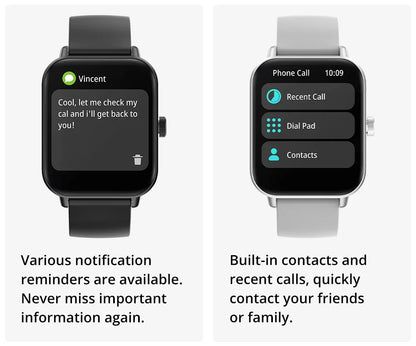COLMI P81 Voice Calling Smart Watch Ultra 1.9 inch Screen 24H Health Monitor 100+ Sports Modes, Bluetooth Smartwatch Men Women
