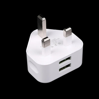 Universal UK Plug 3 Pin Wall Charger Adapter With 1/2 USB Ports Charging For Iphone 11 For Huawei Charging Charger