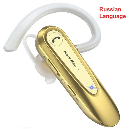 New Bee B45 Bluetooth Headset Wireless Earpiece for Driving Earphone with Dual Mic Earbuds CVC8.0 Noise Reduction Headphones