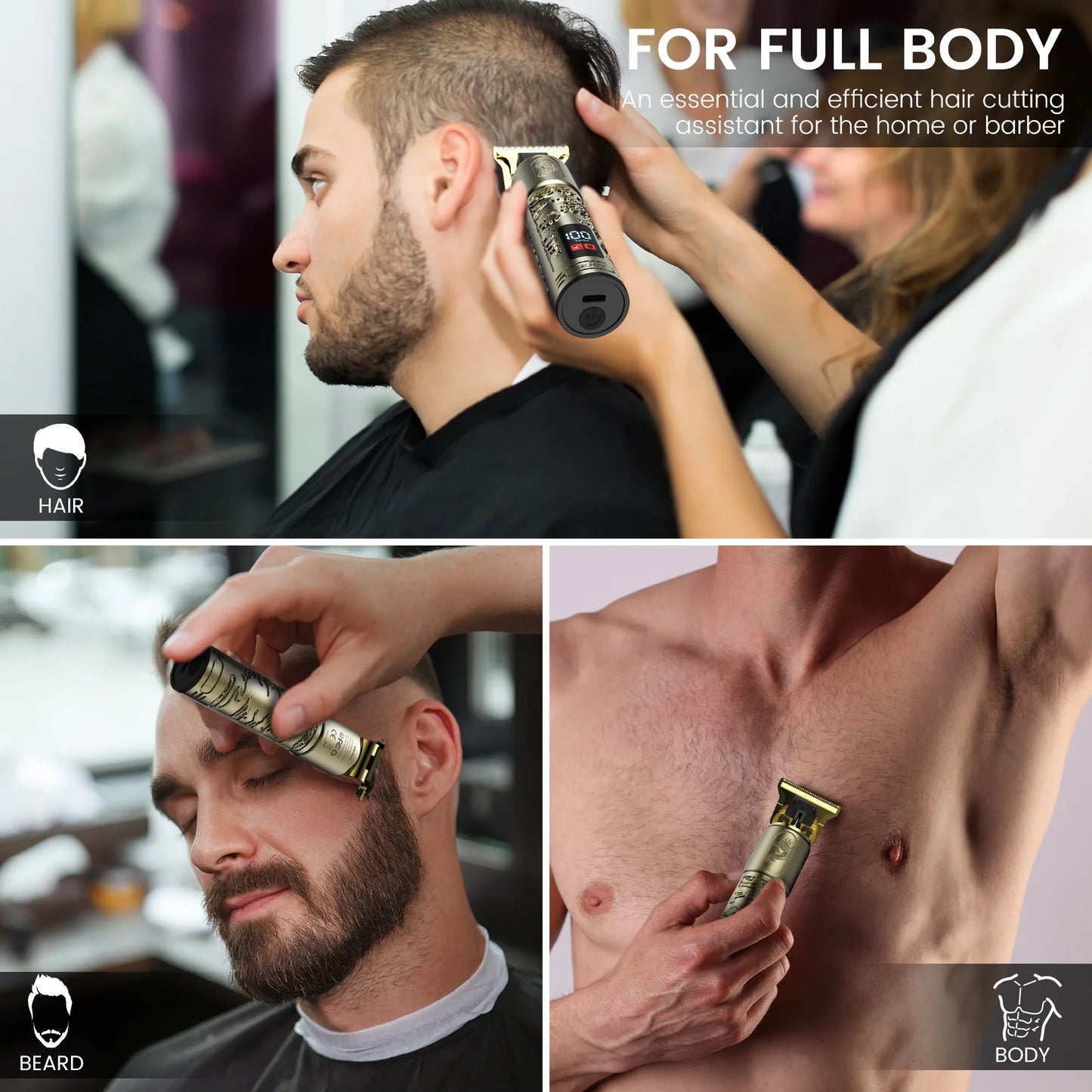 SEJOY Electric Hair Clipper for Men Professional Hair Cutting Machine Adjustable Precision  Adults Kids Cordless Hair Trimmers