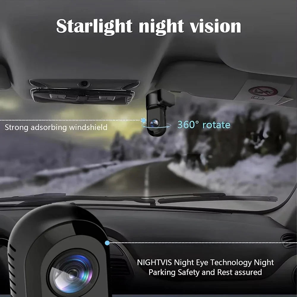 TAVALER Mini HD Car Video Recorder DVR Dash Cam 24 Hours Parking Monitor Car  Driving Record 720P/1080P HD USB/WIFI Dash Camera