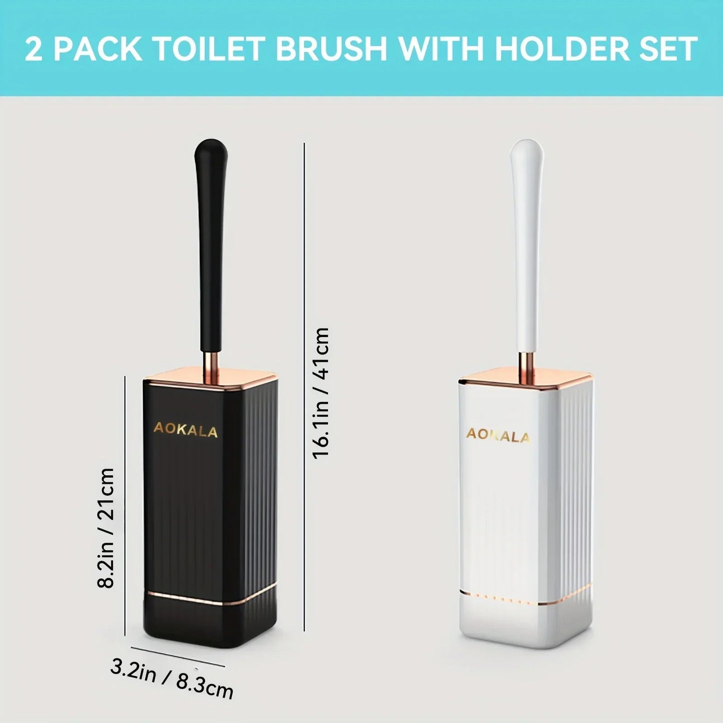 Silicone Toilet Brush Set Long Handle No Drill Wall Mounted Quick Dry Leak Proof for Bathroom Deep Cleaning Durable Multi Use