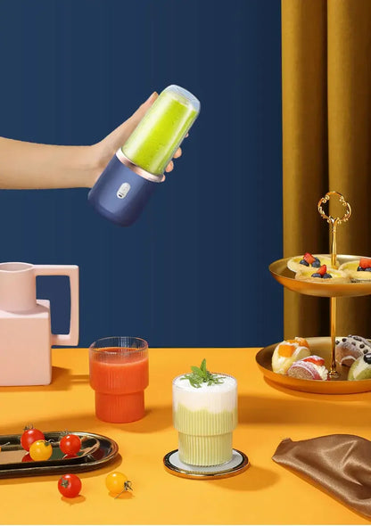 Portable Fruit Juice Blenders Summer Personal Electric Mini Bottle Home USB 6 Blades Juicer Cup Machine For Kitchen