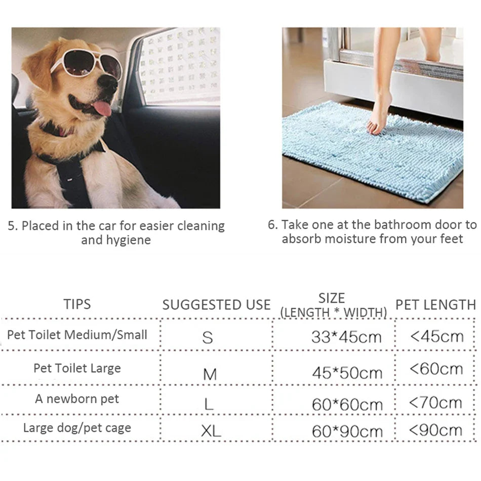 100/50/40/20PCS Absorbent Dogs Diapers Disposable Puppy Training Pee Pads Dry Clean Cushion Dog Supplies pañales para perros
