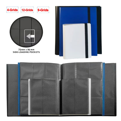 1Pc Card Binder 160/360/480 Trading Card Holder Book PP Cover Binder For Cards Durable Side Loading Card Book With Gaming Cards