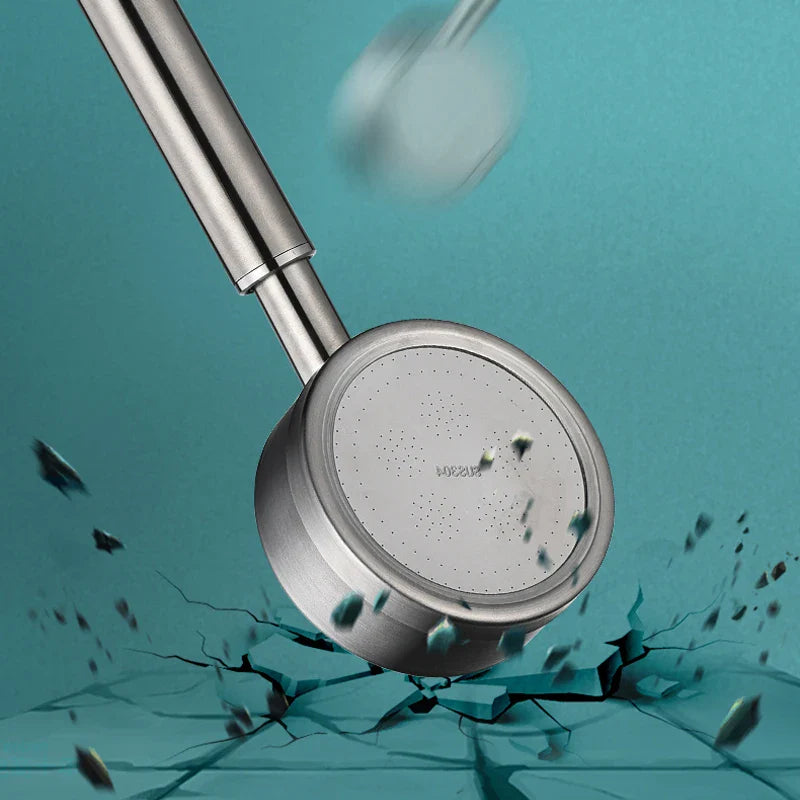 SUS 304 Stainless Steel Bathroom Handheld Shower Head High Pressure Water Saving Sprayer Nozzle Supercharged Rainfall Showerhead