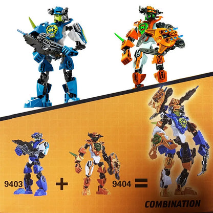 Hero Factory Star Warrior Bionicle Building Blocks, Furno Evo Combined Robot Mech Model Toy Set for Kids, Holiday Gift