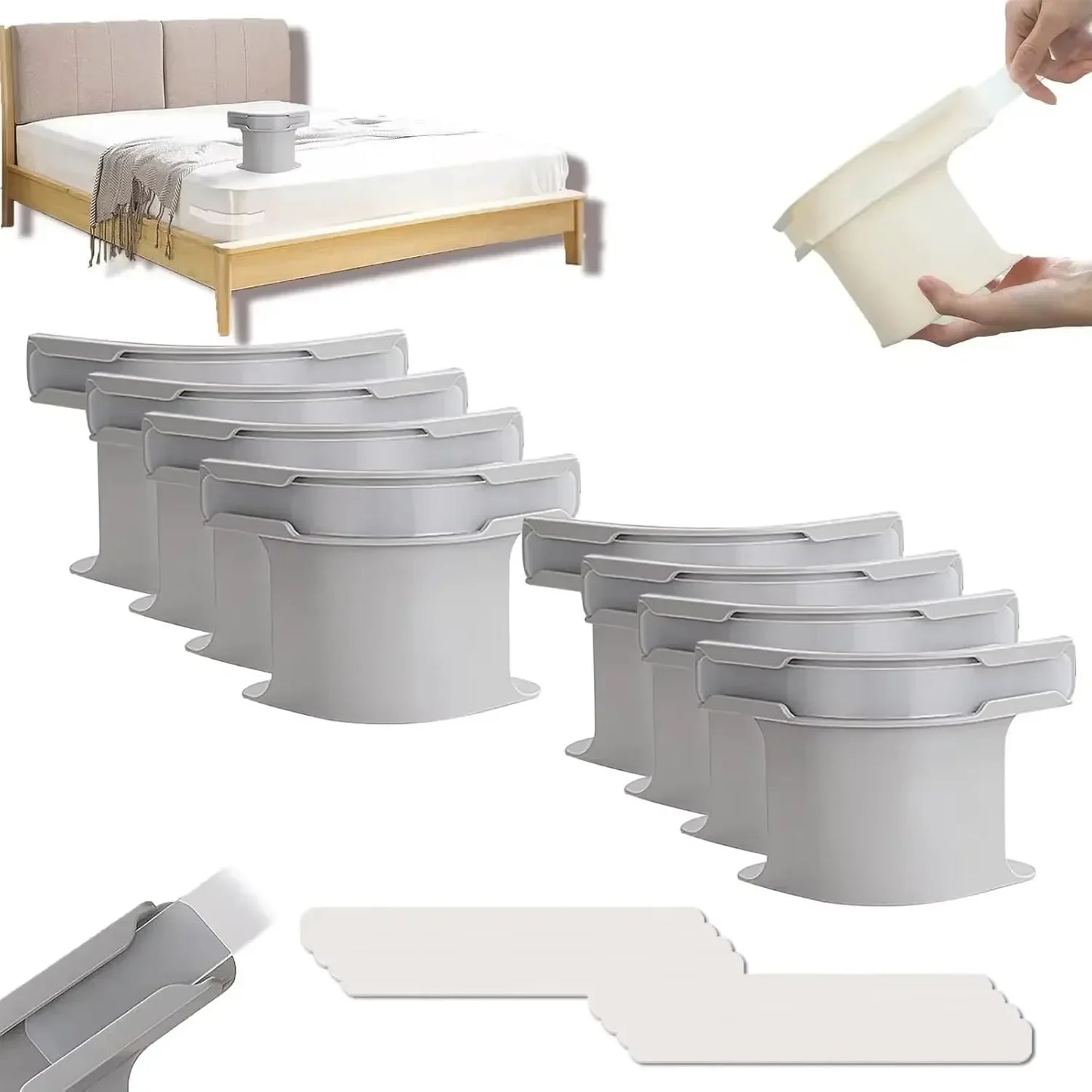 8/4Pcs Heavy Duty Bedsheet Corner Tightener Clips High-quality Materials Durable and Reliable Bed Sheet Grippers for Protectors