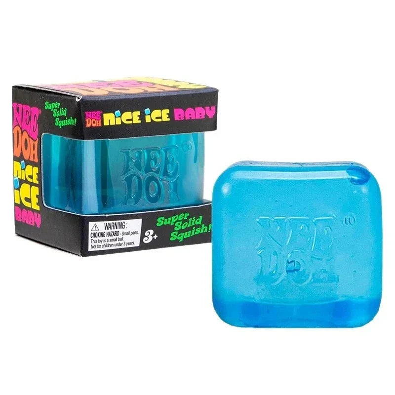 Schylling Needoh Nice Cube Sensory Stress Reliever Fidget Tool for Anxiety &Focus Desk for Adults & Anti-Anxiety Squeeze Kids