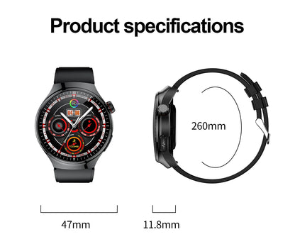 2025 New Nursing Grade Smart Watch Blood oxygen Blood Lipid Uric Acid ECG+PPG Body Temperature Bluetooth Call Health Smartwatch