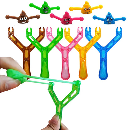 5-20 Pcs Kids Fun Slingshot Poop Toys Kids Party Favors Boys Girls Pinata Filler Baby Shower Favor Bags Carnival Prizes