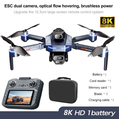 2026 New GT8 Drone GPS 8K Professional HD 360° Dual Cameras 5G WIFI Brushless Motors Obstacle Avoidance Foldable Quadcopter Toys