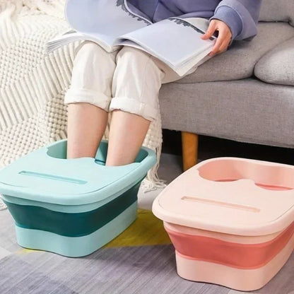 Foldable Footbath Massage Bucket Soaking Bucket Folding Basin Bucket Household Sauna Bathtub Pedicure Bathroom Suppliess