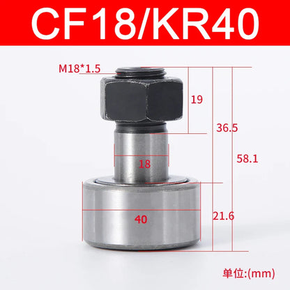 Cam Needle Roller Bearing Bolt Type CF3 CF4 CF5 CF6 CF8 CF10 CF12 CF16-CF30 KR10 KR12 KR13KR16-KR90 Wheel And Pin Bearing