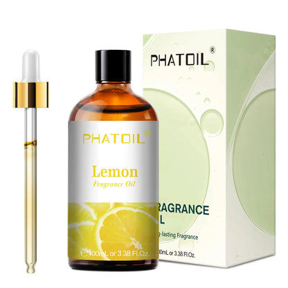 PHATOIL 100ml Aromatherapy Fragrance Oil Coconut & Vanilla Strawberry Cherry Lemon 1/2/3pcs Aroma Oil For Diffuser Candle Making