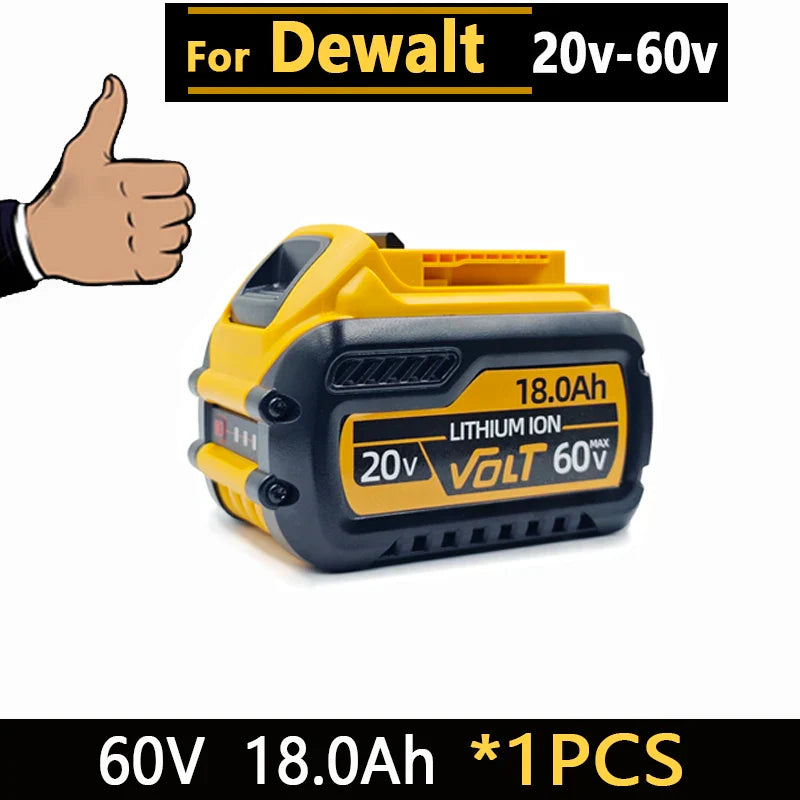 New High-power For DEWALT 20v/60V battery DCB200 DCB205 DCB206  * power tool 18V battery 3AH 8AH 12AH 18AH batteries  DCD805