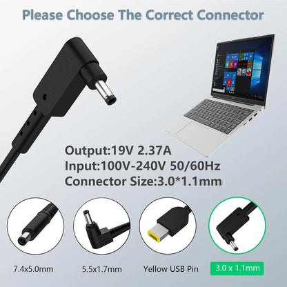 19V 2.37A 45W 3.0*1.1mm AC Laptop Adapter Charger for Acer Aspire S7 S7-392/391 V3-371 A13-045N2A PA-1450-26 ES1-512-P84G