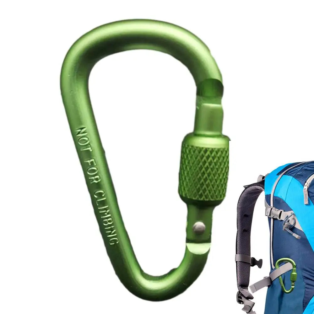 Outdoor Climbing Carabiner D Shaped Paracord Tensioner Key Chain Clip Aluminum Alloy Guylines Tensioner Camp Mountaineering Hook