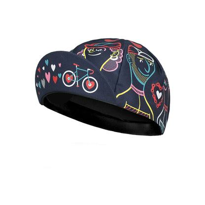 Classic Retro Red Blue Green Polyester Cycling Caps Summer Breathable Sports Quick Dry Bicycle Hat Men And Women