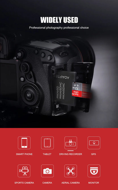100% Original SanDisk Micro tf SD Card Class 10 TF Card 32GB 64GB 128GB Memory Card for Phone Tablet Flash Card