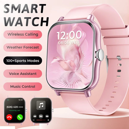 2026 New Smartwatch Bluetooth Call Fitness Tracker Heart Rate Sleep Record Outdoor Sport Watch for  Android/IOS Men Women Gift