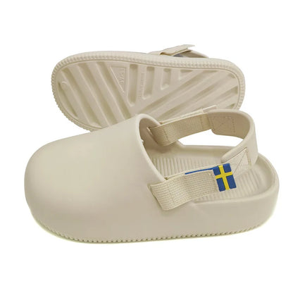 2026 Autumn New EVA Baotou Slippers for External Use, Couple Half Slippers, Non slip, Can be worn externally