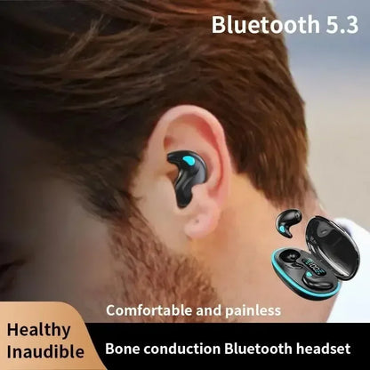 X55 Invisible Sleep Wireless Earphone TWS Bluetooth 5.3 Headphones Hidden Earbuds IPX5 Waterproof Noise Reduction Sports Headset