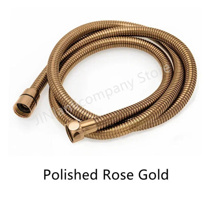 Shower Hose 1.5M Stainless Steel - Flexible Handheld Shower Head Pipe Explosion-Proof Bathroom
