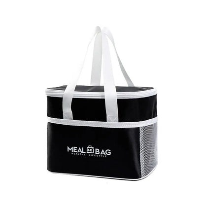 Large Capacity Tote Bento Insulated Lunch Bag Picnic Food Box Storage Ice Cooler Thermal Bag Portable Handheld Insulation Bags