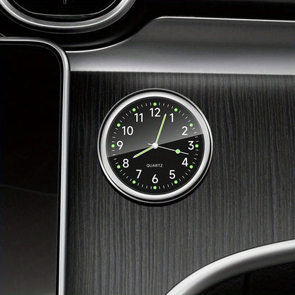 1pc Glow Decorative Car Clock Mini Quartz Watch for Car Decoration