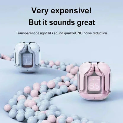 T2 Wireless Mini Earbuds LED Power Digital Display TWS Wireless Headset Stereo Bluetooth Headphones 5.3