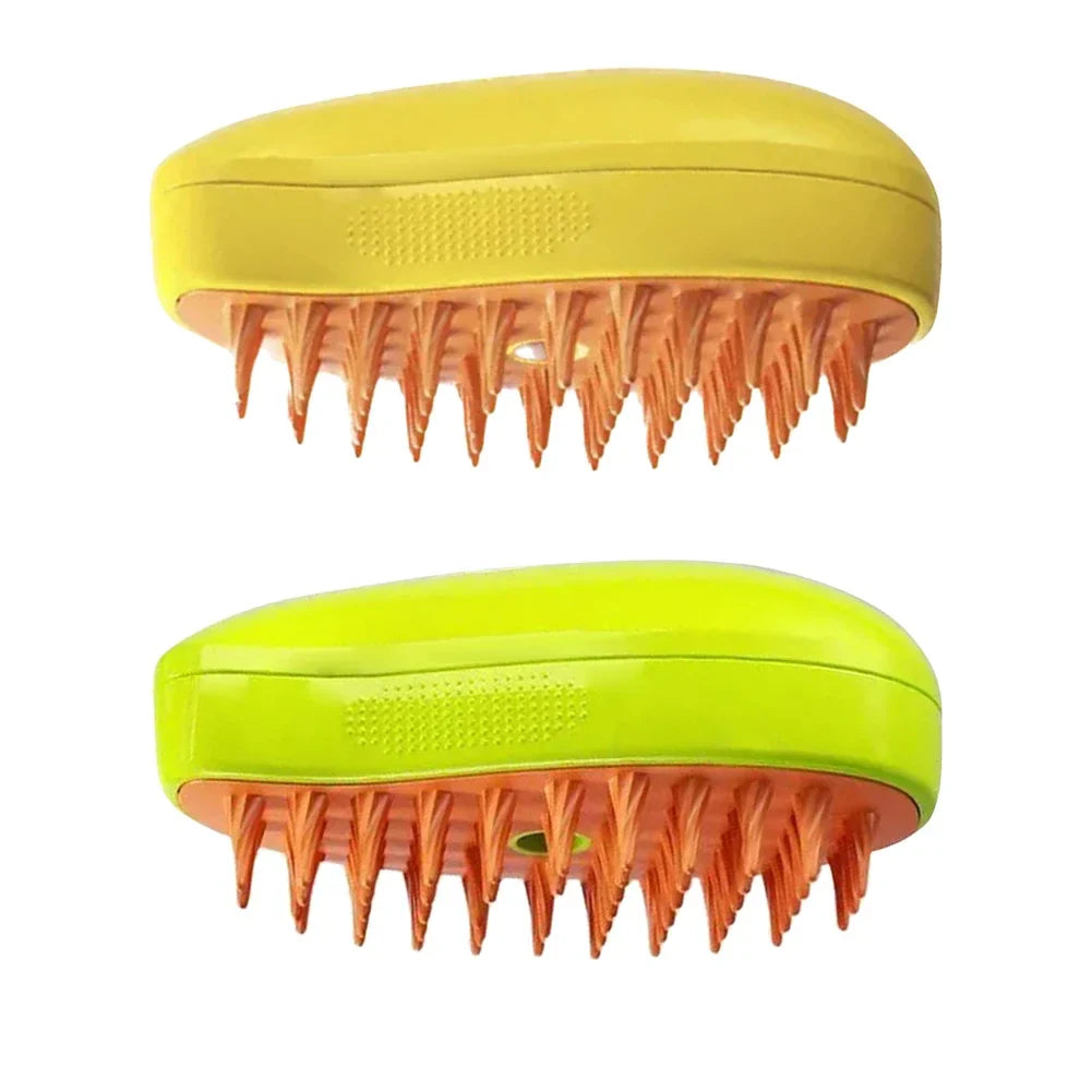 Cat Dog Pet Spray Massage Brush 3 in 1 One Button Steam Spray Folding Rotatable Floating Hair Bath Hair Removal Brush Comb