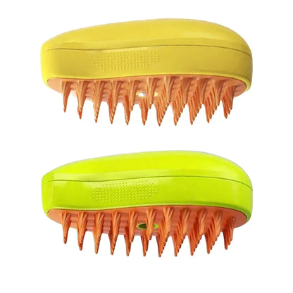 Cat Dog Pet Spray Massage Brush 3 in 1 One Button Steam Spray Folding Rotatable Floating Hair Bath Hair Removal Brush Comb