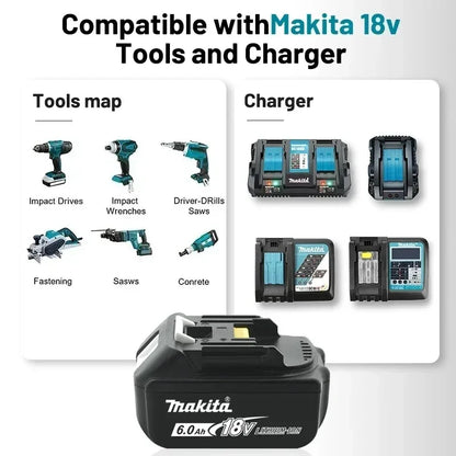Makita 100%Original DDF487 Cordless Driver Drill 18V Brushless Electric Impact Screwdriver Rechargeable Power Tool