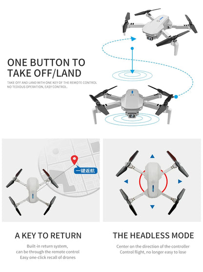 2025 E88 Professional HD 4K RC Drone Wide Angle Camera Foldable Helicopter Quadcopter Aircraft Kid Gift Toys By KBDFA
