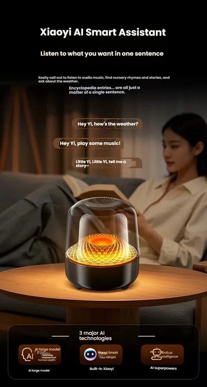 Glaze 5 Subwoofer Bluetooth 5.3 Audio Breathing Lamp Speakers Hi-Fi Acoustic Wireless Soundbar Portable Speaker for Home Theater