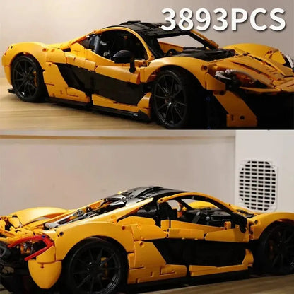 2026 POP 3893pcs Technical 42172 P1 Super Racing Car Building Blocks 1:8 Model Super Sports Cars Bricks Toys for Boys Gifts